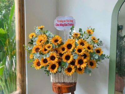 Lẵng Hoa Ánh Dương Tỏa Sáng - BBLH16