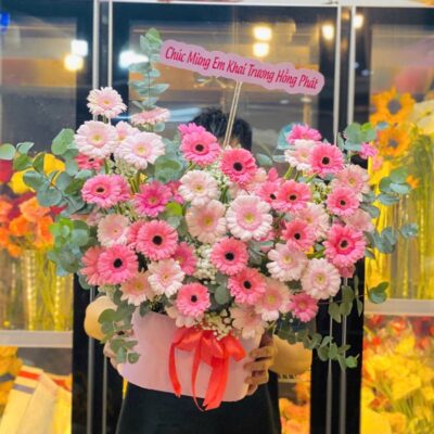 Lẵng Hoa Ấm Áp Ngày Về - BBLH18