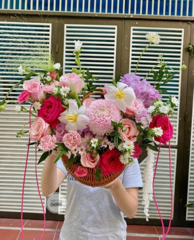 Giỏ Hoa Rực Rỡ Thành Công - BBGH17