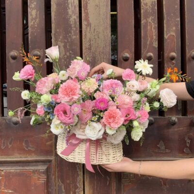 Giỏ Hoa Vẹn Tròn Thành Ý - BBGH20
