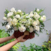 Giỏ Hoa Trắng Yêu Thương - BBGH1